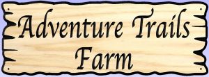 Adventure Trails Farm sign